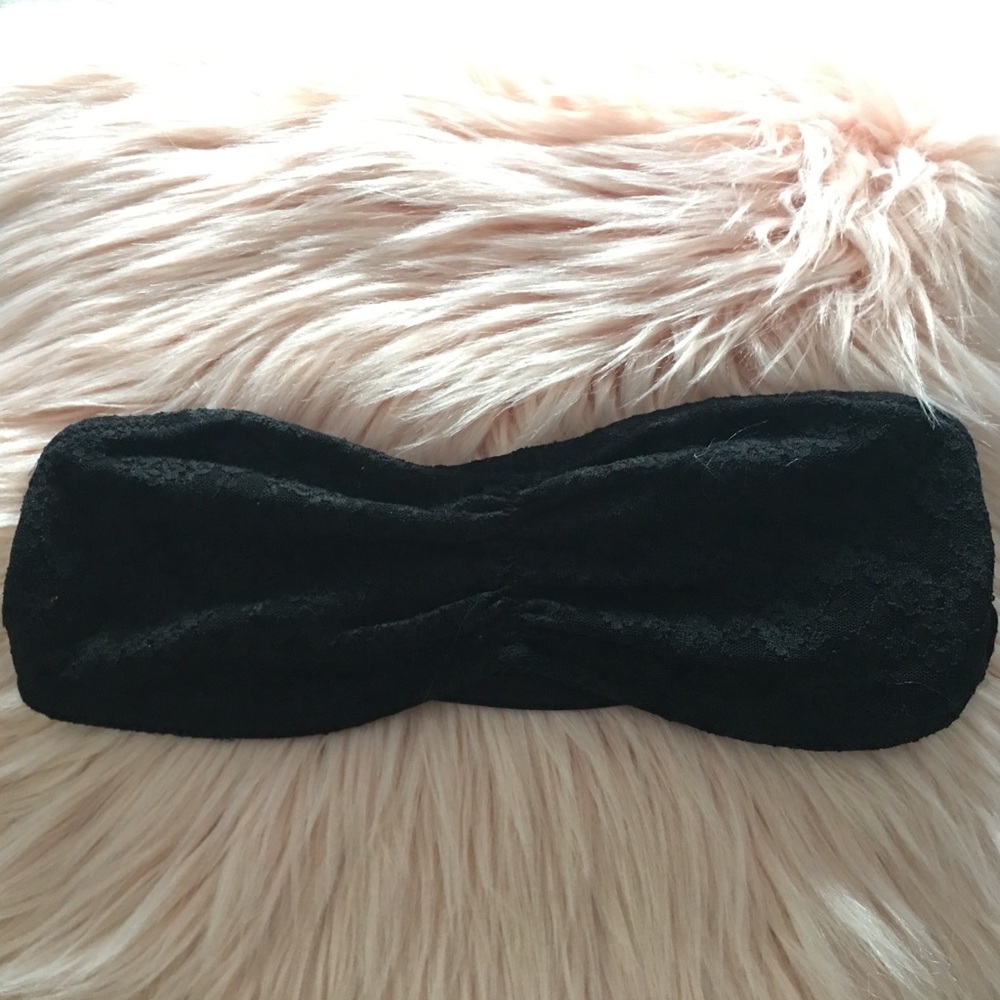 black lace bandeau